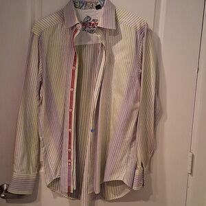 Robert Graham Pastel Striped Button-Up Shirt